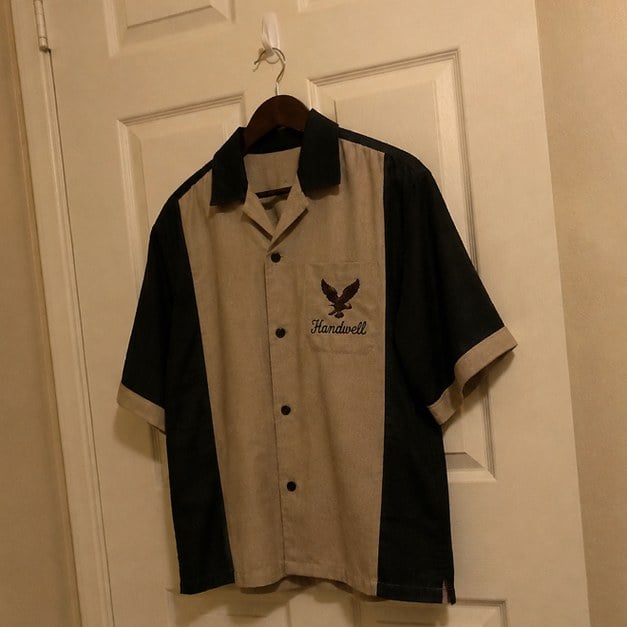 Bowling shirts with logo — customer photo
